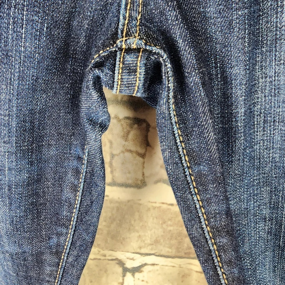 AG Adriano Goldschmied Ex Boyfriend Slim Slouchy Crop Jeans Distressed Size 25R - Picture 13 of 16